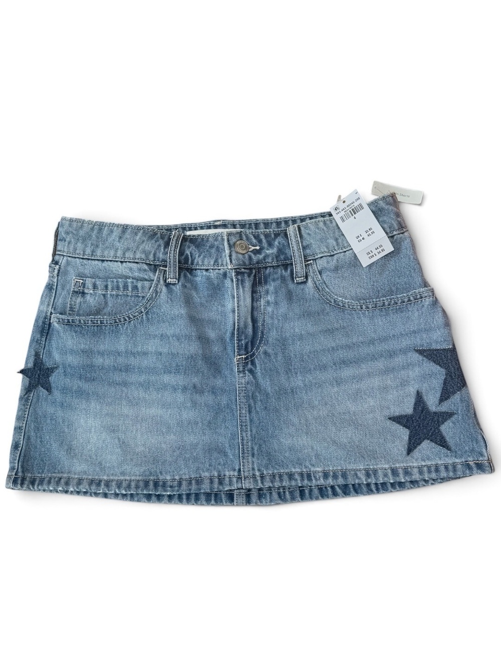 NWT Hollister low-rise mini denim skort size 4